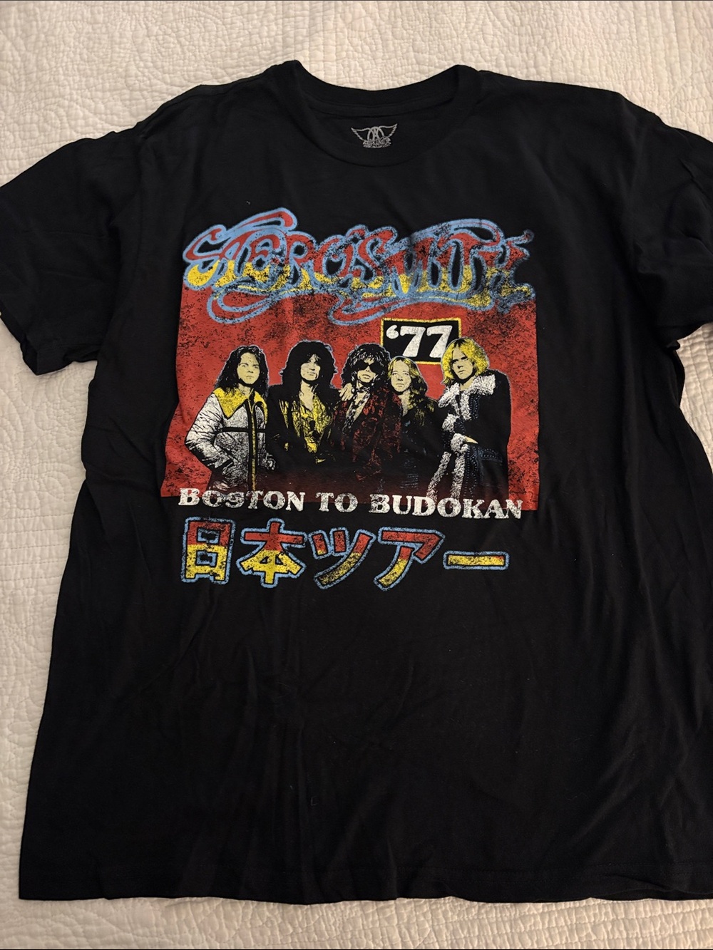 '77 Black Graphic Tour T‑Shirt Aerosmith